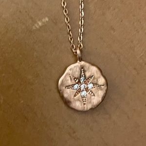 Copper dainty star necklace